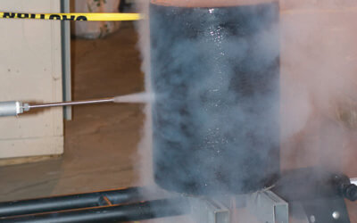 Developing a test method for steam, hot water protection