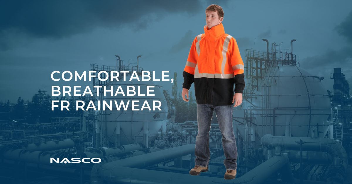 Comfortable, Breathable FR Rainwear