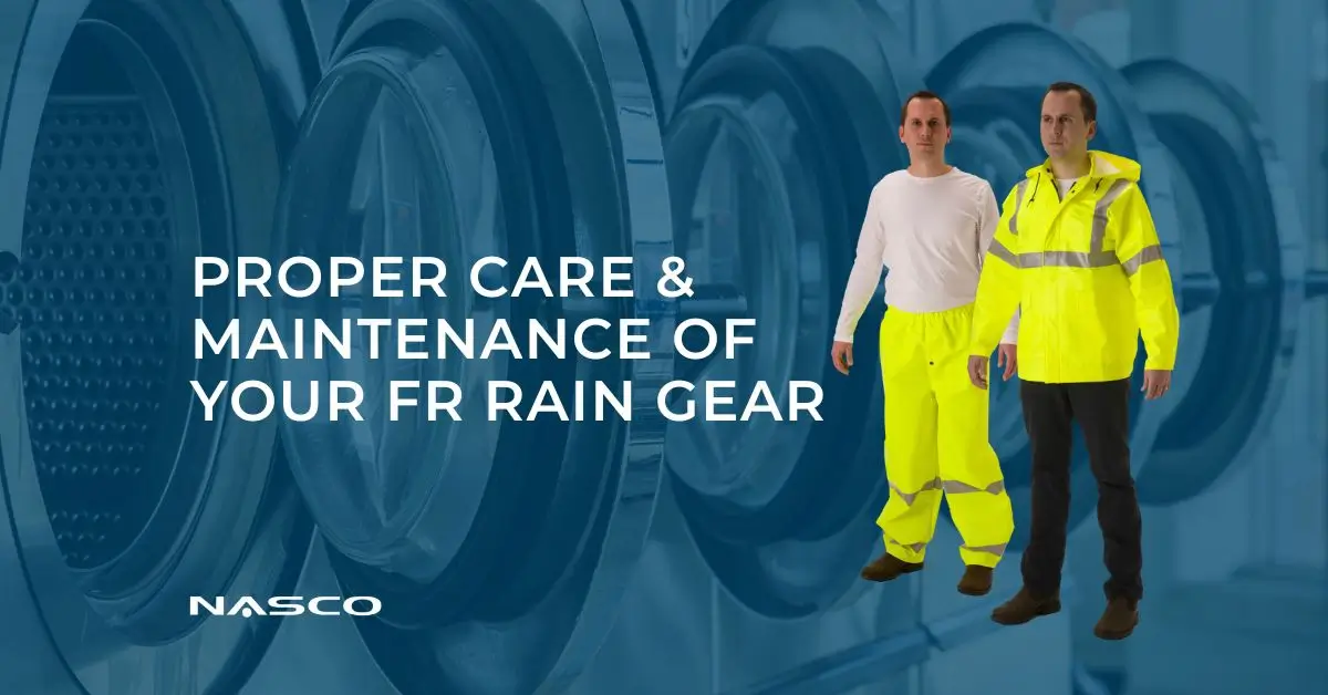 Proper Care and Maintenance of Your FR Rain Gear