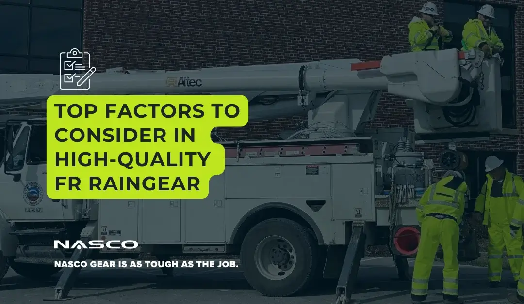 Top Factors to Consider in High-Quality FR Raingear